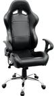 La silla negra plegable de la oficina del PVC que compite con dirige sillas de los asientos del juego de las sillas del asiento con el solo ajustador