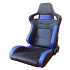 Asientos ajustables/asiento de carro azules del PVC y negros de los deportes que compiten con con el solo resbalador