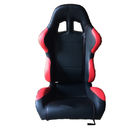 Deporte del negro del alto rendimiento que compite con la tela de los asientos y el material de la mirada del carbono