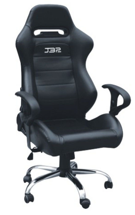 Estilo moderno que compite con la silla del juego de la silla del ordenador de oficina con solo negro del PVC del ajustador